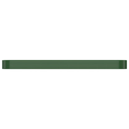 vidaXL Garden Raised Bed Galvanised Steel 507x100x36 cm Green