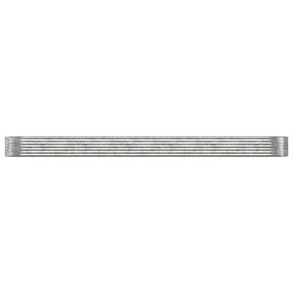 vidaXL Garden Raised Bed Galvanised Steel 507x100x36 cm Silver