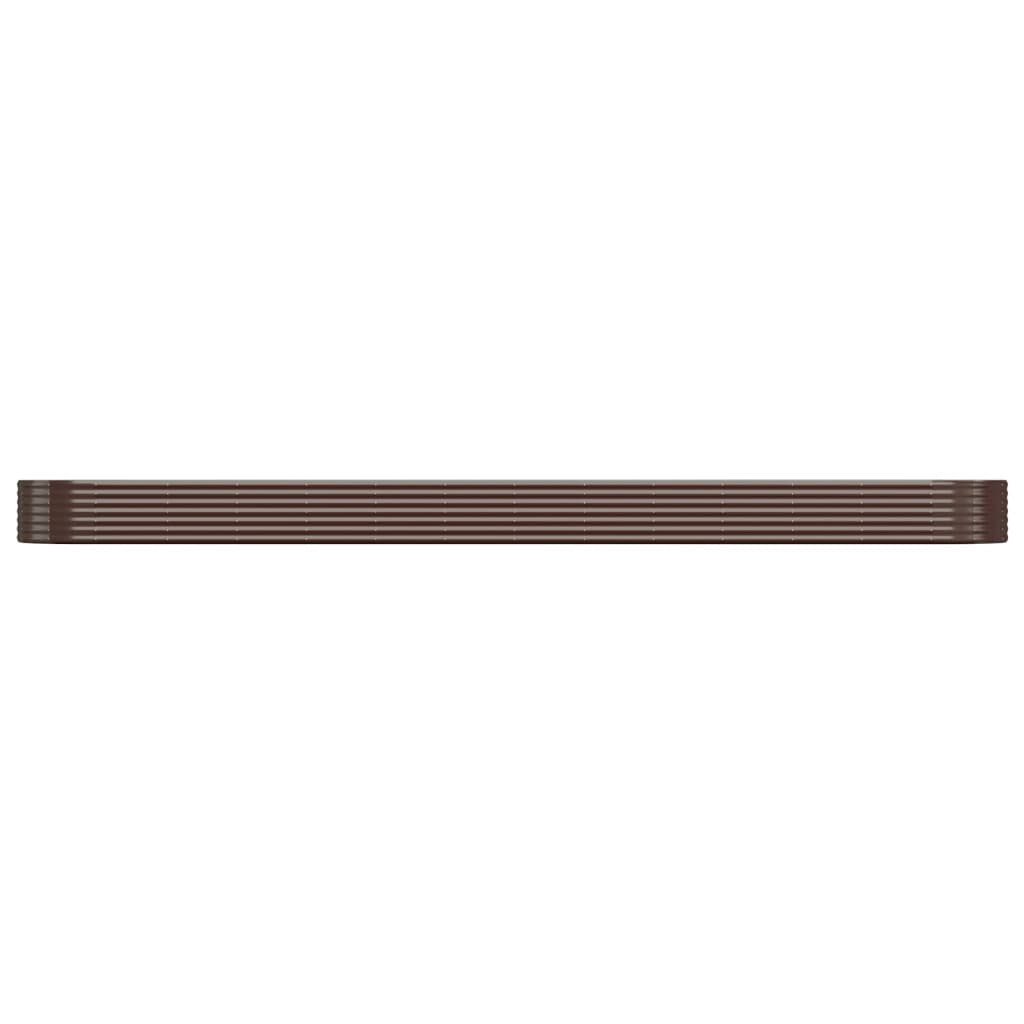 vidaXL Garden Raised Bed Galvanised Steel 544x100x36 cm Brown