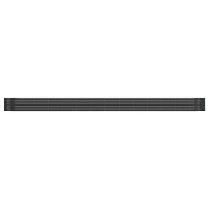 vidaXL Garden Raised Bed Galvanised Steel 544x100x36 cm Anthracite