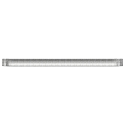 vidaXL Garden Raised Bed Galvanised Steel 544x100x36 cm Silver