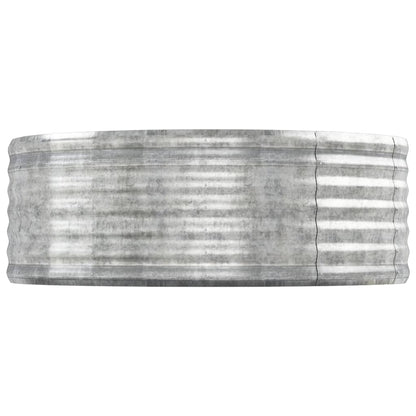 vidaXL Garden Raised Bed Galvanised Steel 544x100x36 cm Silver