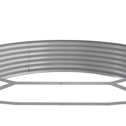 vidaXL Garden Raised Bed Galvanised Steel 296x140x36 cm Green