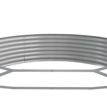 vidaXL Garden Raised Bed Galvanised Steel 296x140x36 cm Anthracite