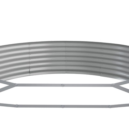vidaXL Garden Raised Bed Galvanised Steel 523x140x36 cm Green