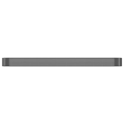 vidaXL Garden Raised Bed Galvanised Steel 600x140x36 cm Anthracite