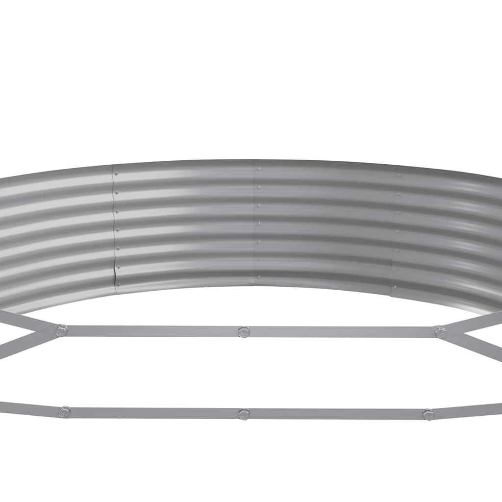 vidaXL Garden Raised Bed Galvanised Steel 600x140x36 cm Anthracite