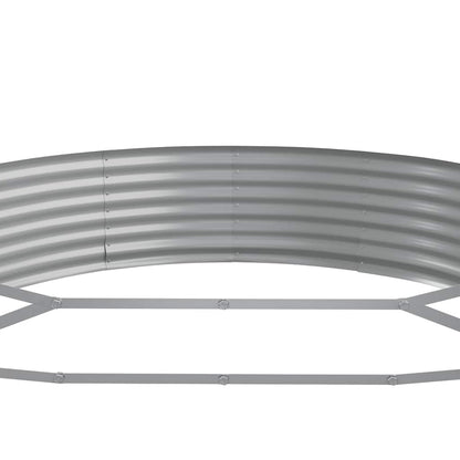 vidaXL Garden Raised Bed Galvanised Steel 600x140x36 cm Anthracite