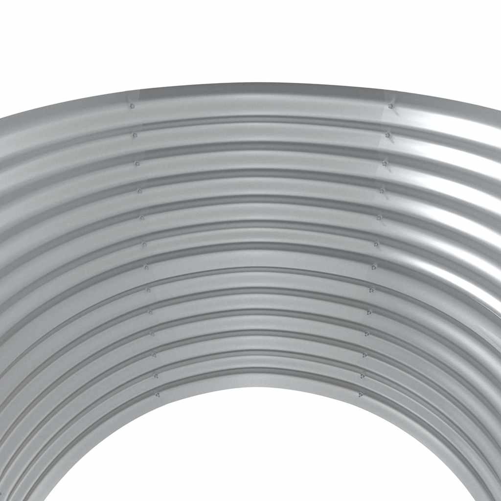 vidaXL Garden Raised Bed Galvanised Steel 100x100x68 cm Green