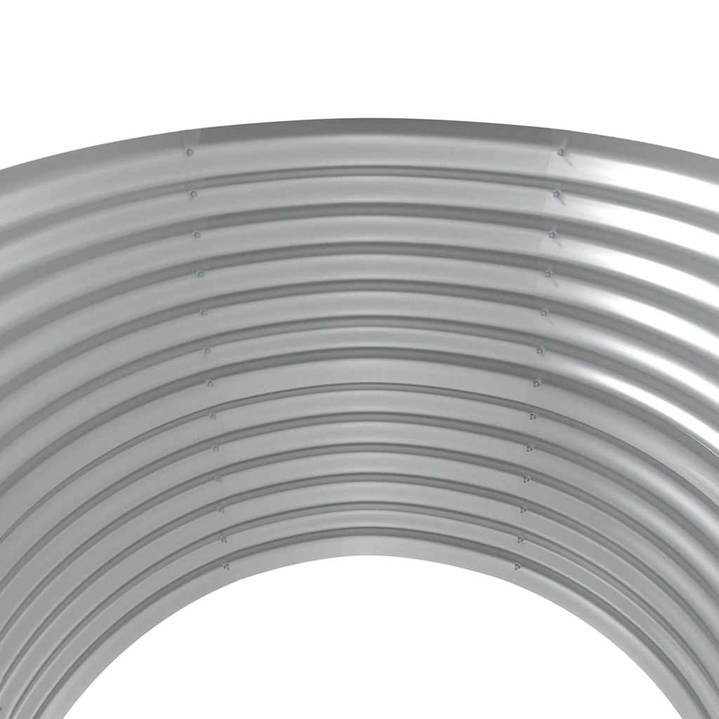 vidaXL Garden Raised Bed Galvanised Steel 100x100x68 cm Grey