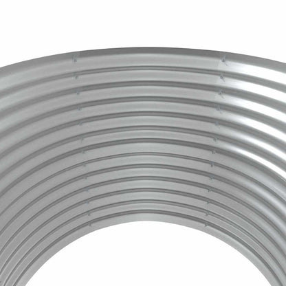 vidaXL Garden Raised Bed Galvanised Steel 100x100x68 cm Grey