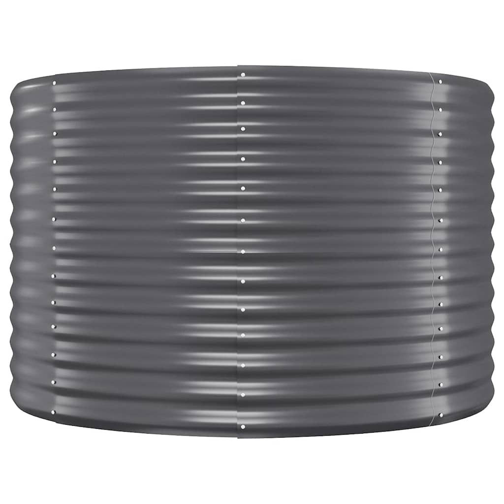 vidaXL Garden Raised Bed Galvanised Steel 100x100x68 cm Anthracite