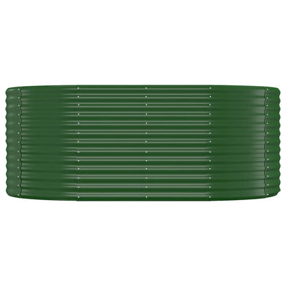 vidaXL Garden Raised Bed Powder-coated Steel 175x100x68 cm Green