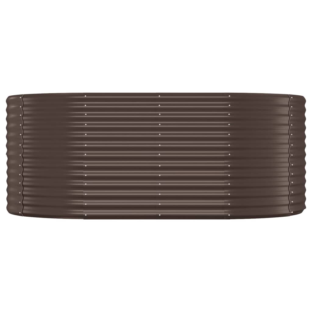 vidaXL Garden Raised Bed Powder-coated Steel 175x100x68 cm Brown