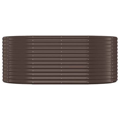 vidaXL Garden Raised Bed Powder-coated Steel 175x100x68 cm Brown