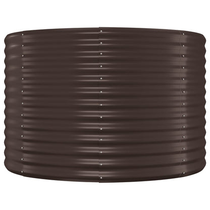 vidaXL Garden Raised Bed Powder-coated Steel 175x100x68 cm Brown