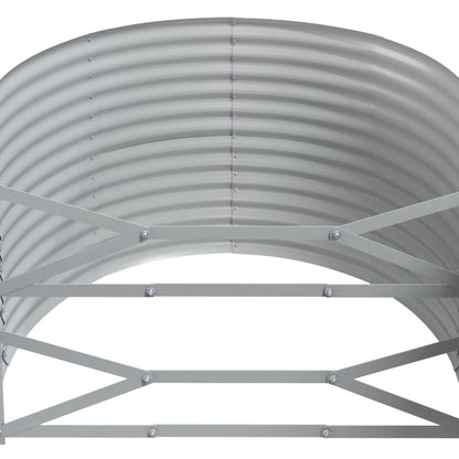 vidaXL Garden Raised Bed Powder-coated Steel 175x100x68 cm Brown