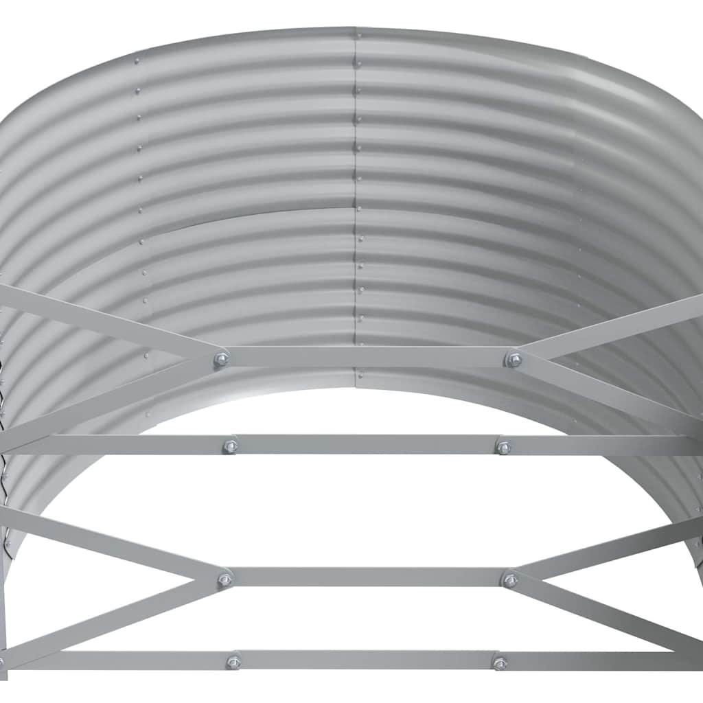 vidaXL Garden Raised Bed | Anthracite | Powder-coated steel | Large