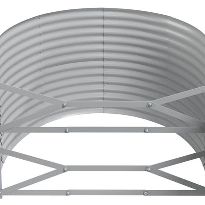 vidaXL Garden Raised Bed | Anthracite | Powder-coated steel | Large