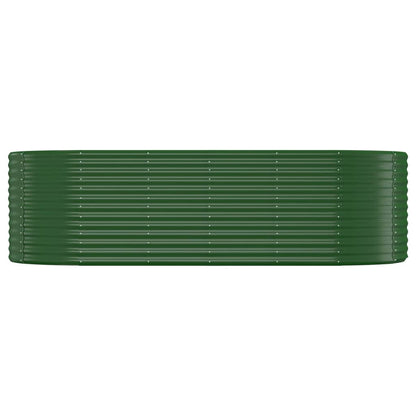 vidaXL Garden Raised Bed Galvanised Steel 249x100x68 cm Green