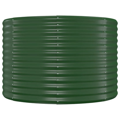 vidaXL Garden Raised Bed Galvanised Steel 249x100x68 cm Green