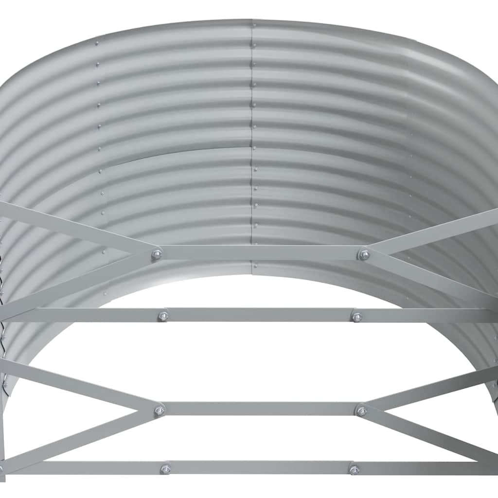 vidaXL Garden Raised Bed | Anthracite | Powder-coated steel | Large |  Durable