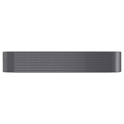 vidaXL Garden Raised Bed | Anthracite | Powder-coated steel | 396x100x68 cm
