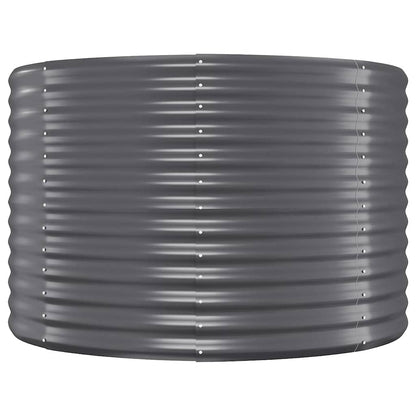 vidaXL Garden Raised Bed | Anthracite | Powder-coated steel | 396x100x68 cm
