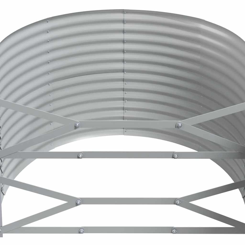 vidaXL Garden Raised Bed | Anthracite | Powder-coated steel | 396x100x68 cm