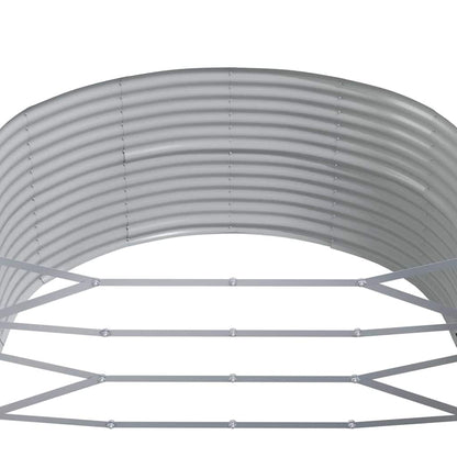 vidaXL Garden Raised Bed Anthracite 212x140x68 cm Galvanised Steel