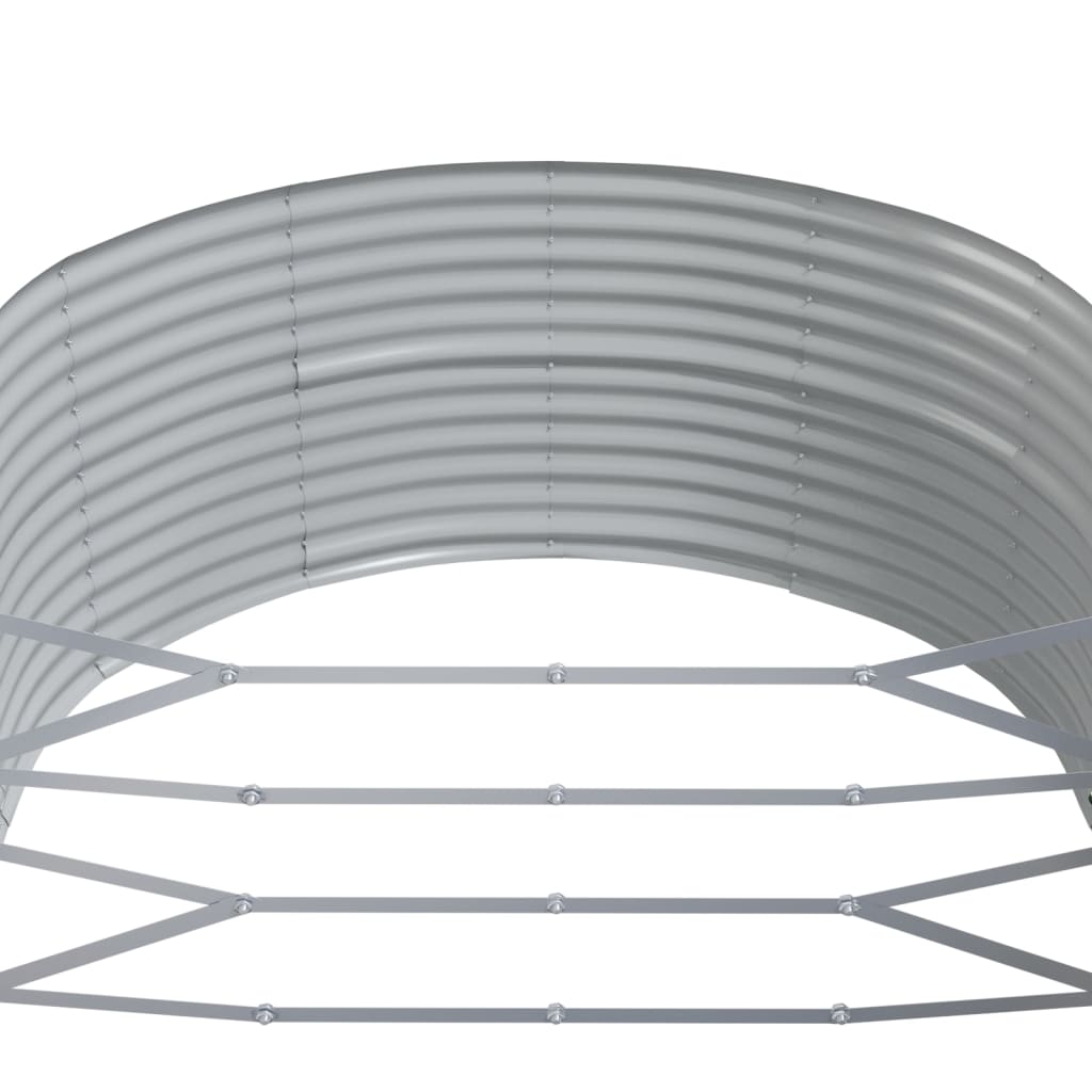 vidaXL Garden Raised Bed Brown 291x140x68 cm Galvanised Steel