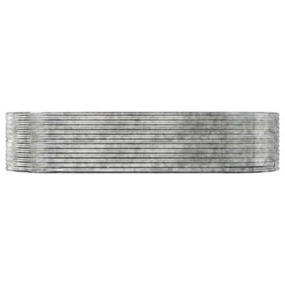 vidaXL Garden Raised Bed Silver 291x140x68 cm Galvanised Steel