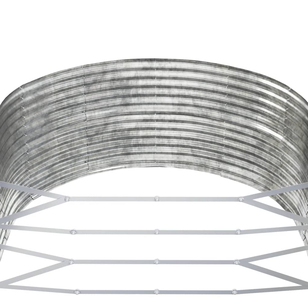 vidaXL Garden Raised Bed Silver 291x140x68 cm Galvanised Steel