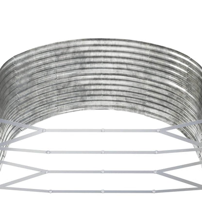 vidaXL Garden Raised Bed Silver 291x140x68 cm Galvanised Steel