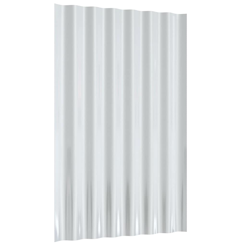 vidaXL Roof Panels 12 pcs Galvanised Steel Anthracite 60x36 cm