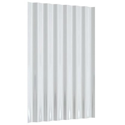 vidaXL Roof Panels 36 pcs Galvanised Steel Anthracite 60x36 cm