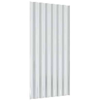 vidaXL Roof Panels 12 pcs Galvanised Steel Anthracite 80x36 cm