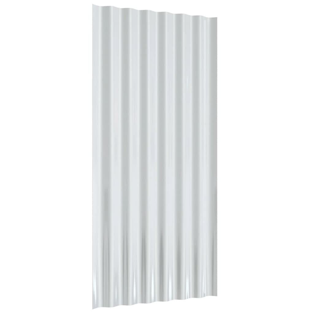 vidaXL Roof Panels 36 pcs Galvanised Steel Brown 80x36 cm