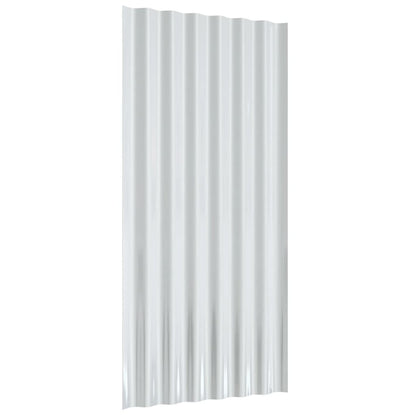 vidaXL Roof Panels 36 pcs Galvanised Steel Brown 80x36 cm