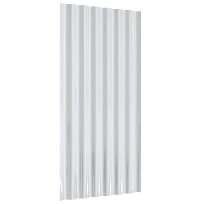 vidaXL Roof Panels 36 pcs Galvanised Steel Anthracite 80x36 cm
