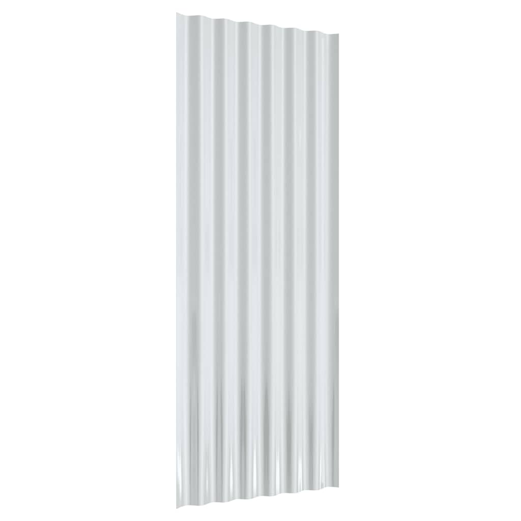 vidaXL Roof Panels 12 pcs Galvanised Steel Anthracite 100x36 cm