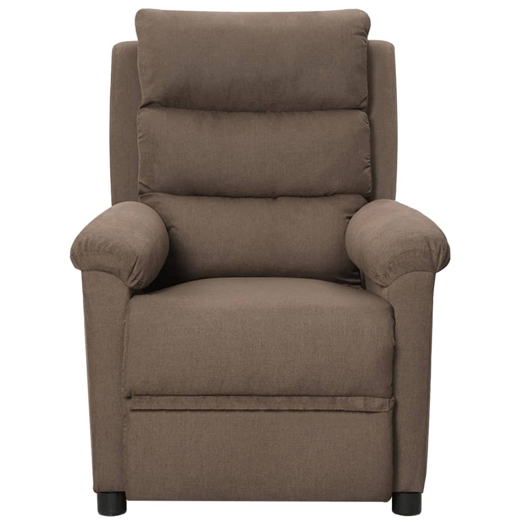 vidaXL Massage Chair Taupe Fabric