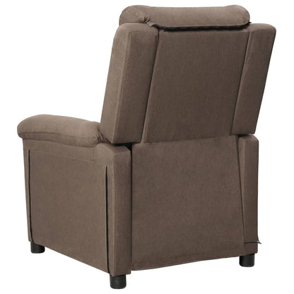 vidaXL Massage Chair Taupe Fabric