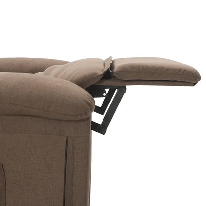 vidaXL Massage Chair Taupe Fabric