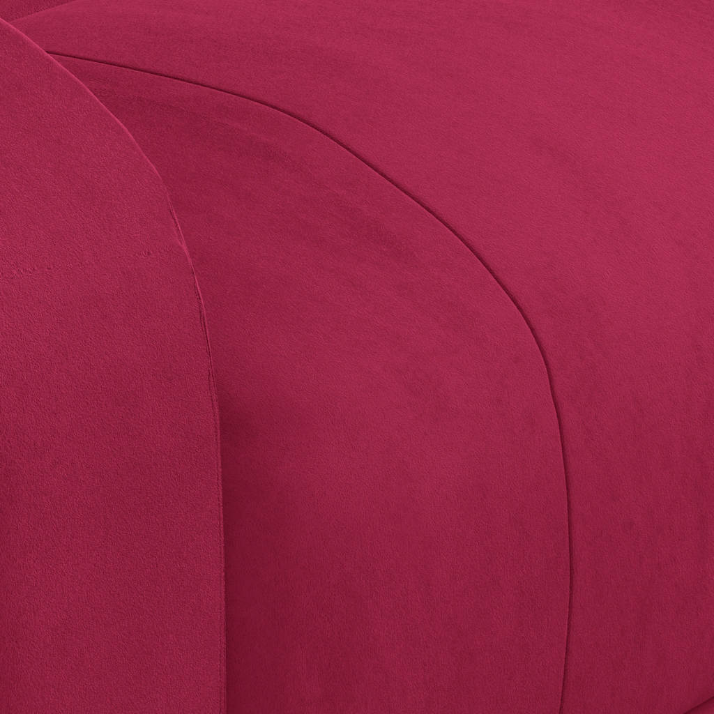vidaXL Recliner Chair Wine Red Velvet