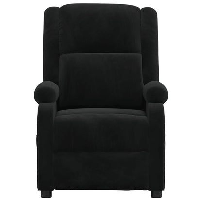 vidaXL Recliner Chair Black Velvet
