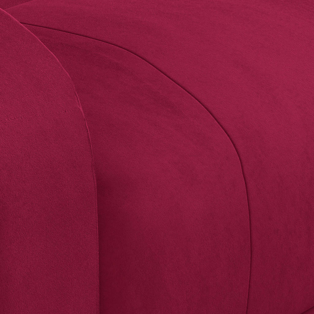 vidaXL Massage Chair Wine Red Velvet