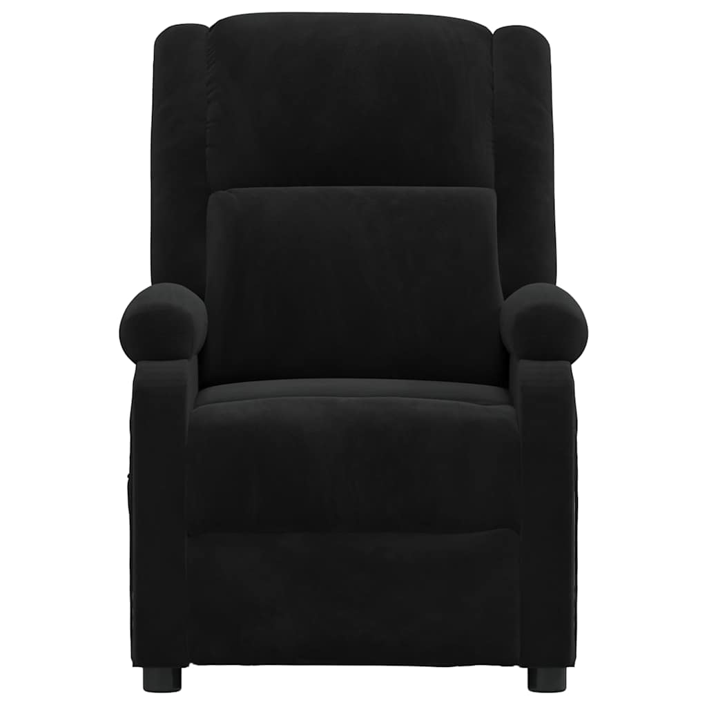 vidaXL Massage Chair Black Velvet