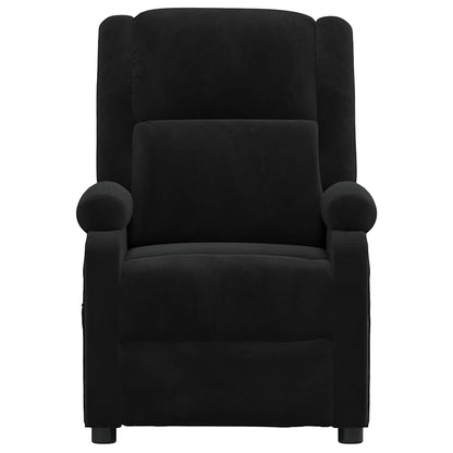 vidaXL Massage Chair Black Velvet