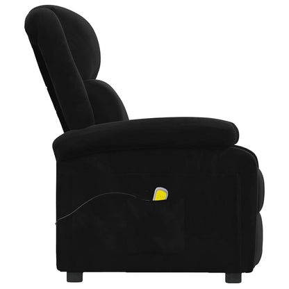 vidaXL Massage Chair Black Velvet